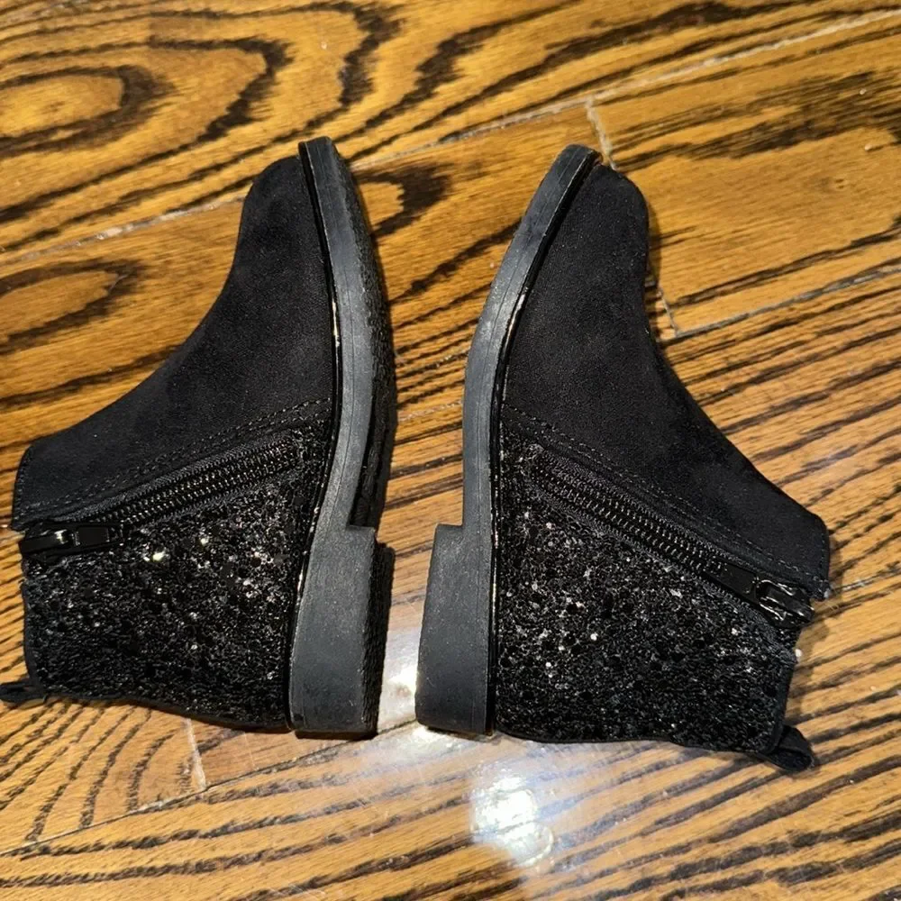 Harper Canyon Kids Black Ankle Boots 6C